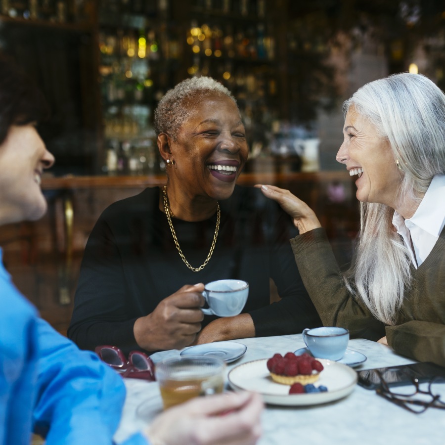 friends enjoying coffee